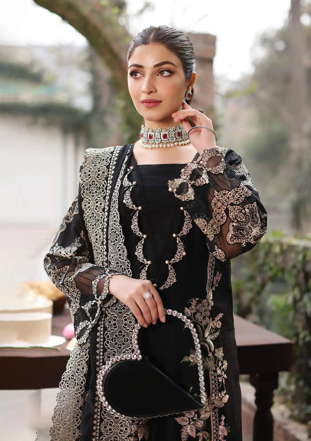 ATM26174 | Pakistani Designer Kahf Inspired Ready To Wear Luxury Lawn 3 Piece Suit