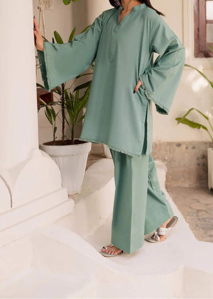 ATM26178 | Pakistani Designer Stitched 2PC Lawn Co-Ord Set