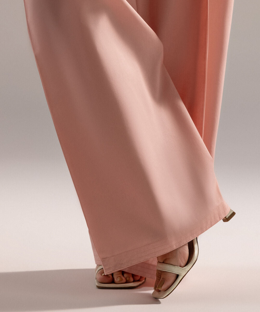 ATM26186 | Pakistani Designer Sapphire Solid Pink Stitched 2PC Lawn Co-Ord Set