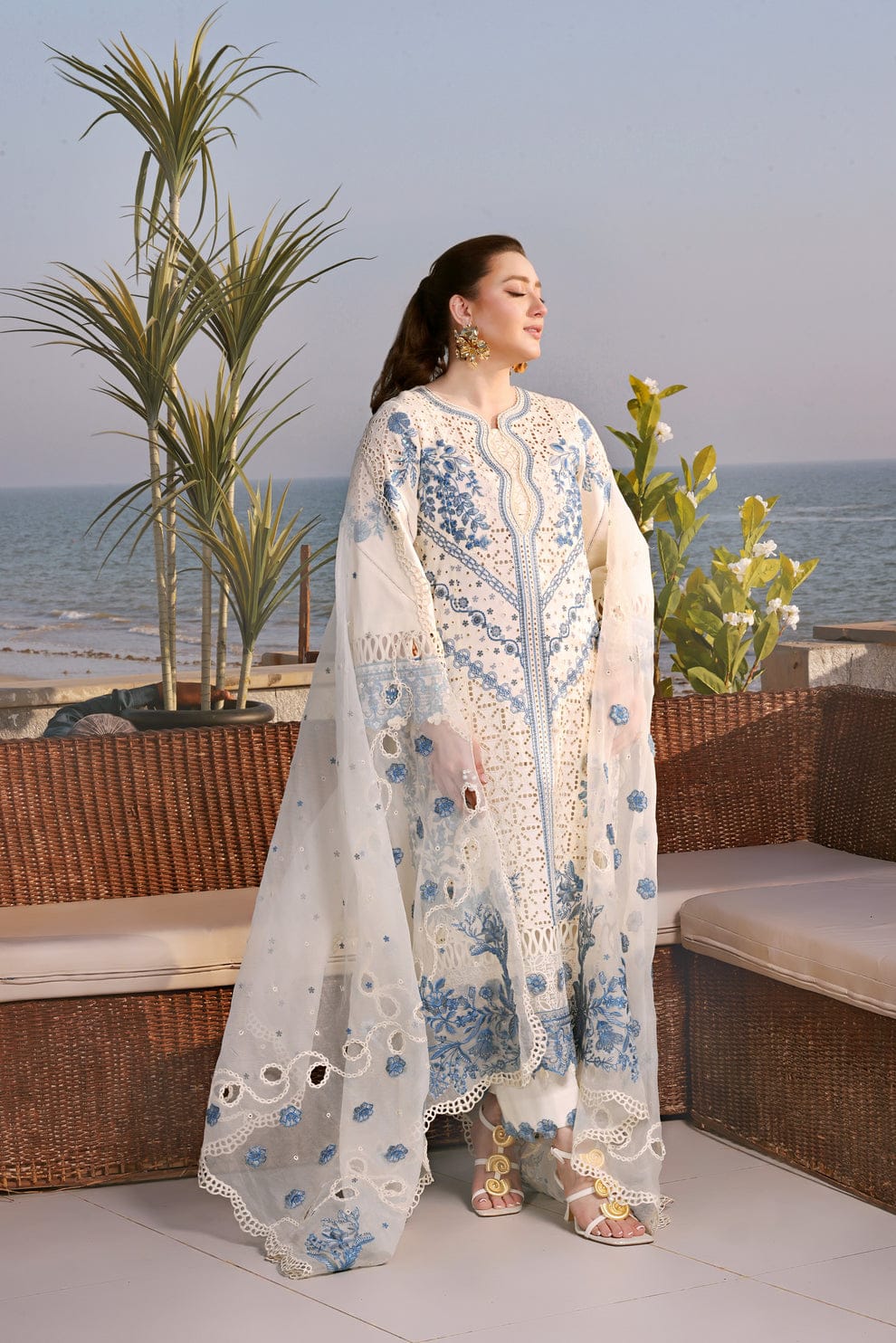 ATM26189 | Pakistani Designer Aneelas Inspired Ready To Wear Luxury Lawn 3 Piece Suit