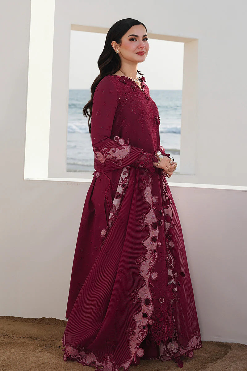 ATM26190 | Pakistani Designer Qalamkar Inspired Ready To Wear Luxury Lawn 3 Piece Suit