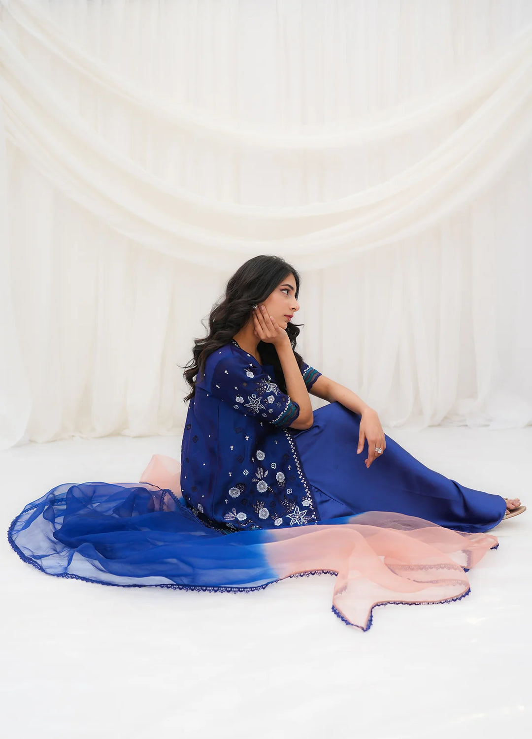 ATM26225 | Mommy & Me Three Piece Partywear Readymade Suit