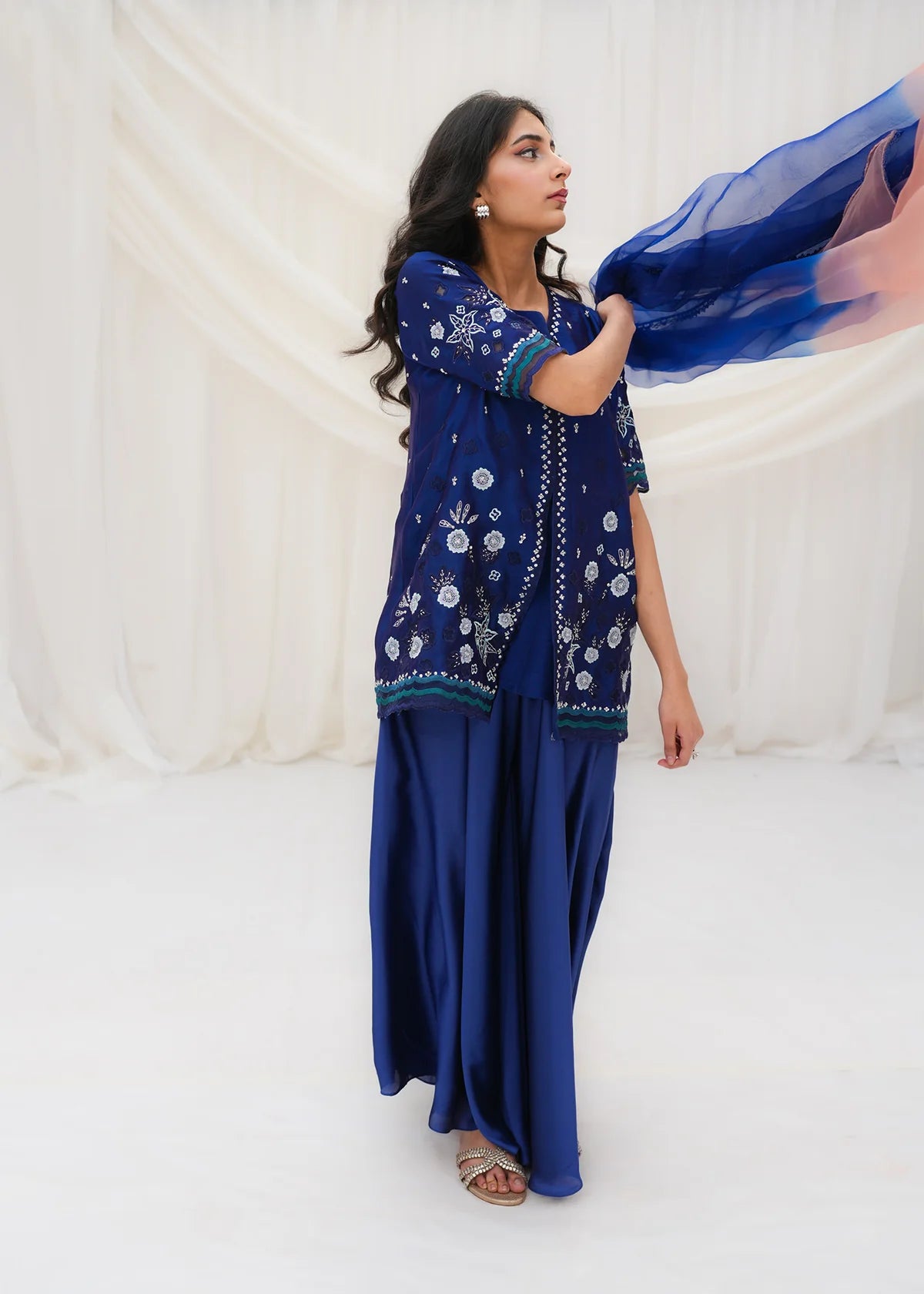 ATM26225 | Mommy & Me Three Piece Partywear Readymade Suit