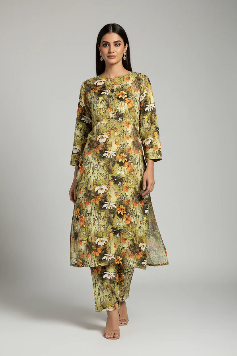 ATM26229 | Pakistani Designer Digital Printed 2 Piece Suit