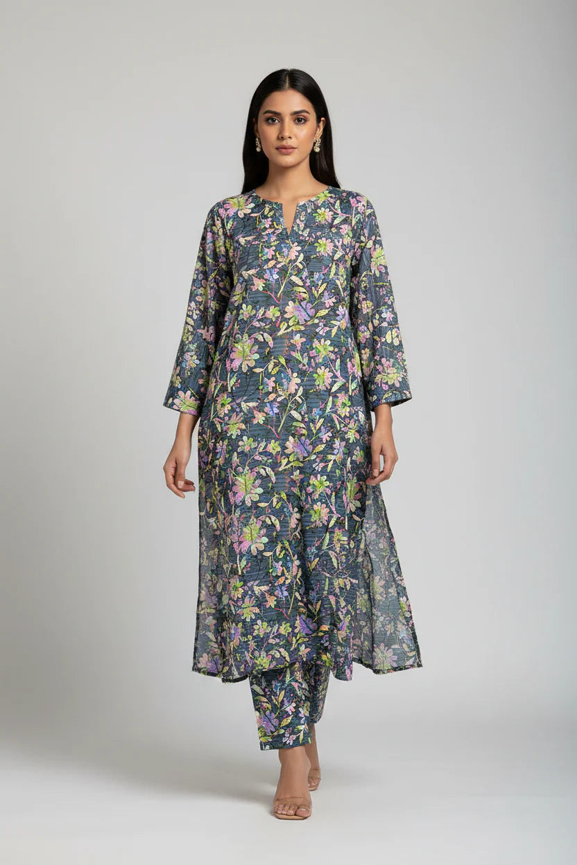 ATM26231 | Pakistani Designer Digital Printed 2 Piece Suit