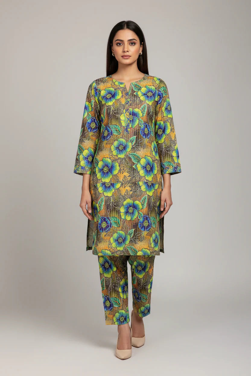 ATM26235 | Pakistani Designer Digital Printed 2 Piece Suit