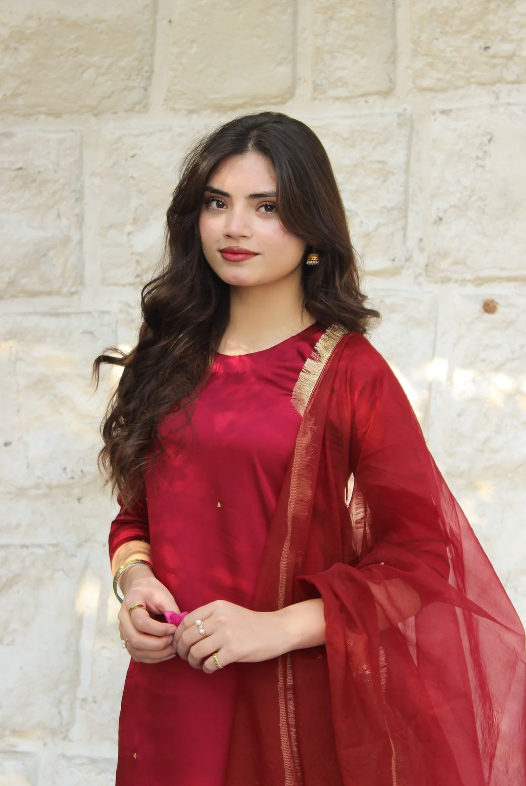 ATM26259 | Pakistani Designer's Hania - Silk Gharara Set