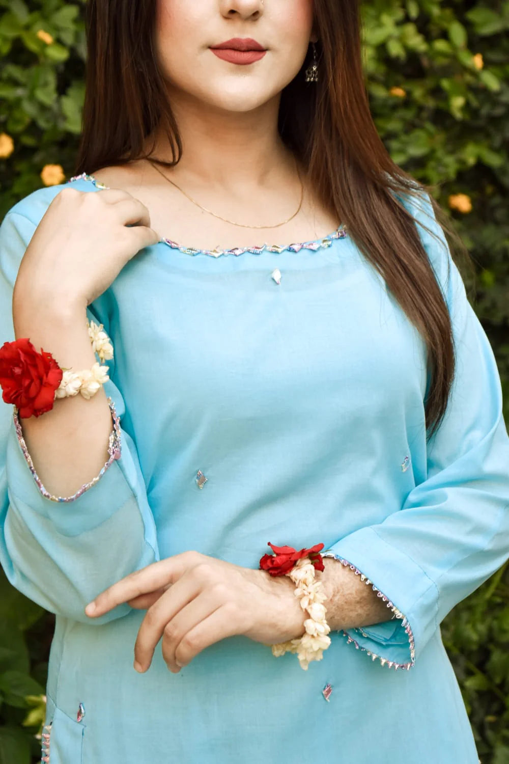 ATM26266 | Pakistani Designer's Barfi Embroidered Gharara Set