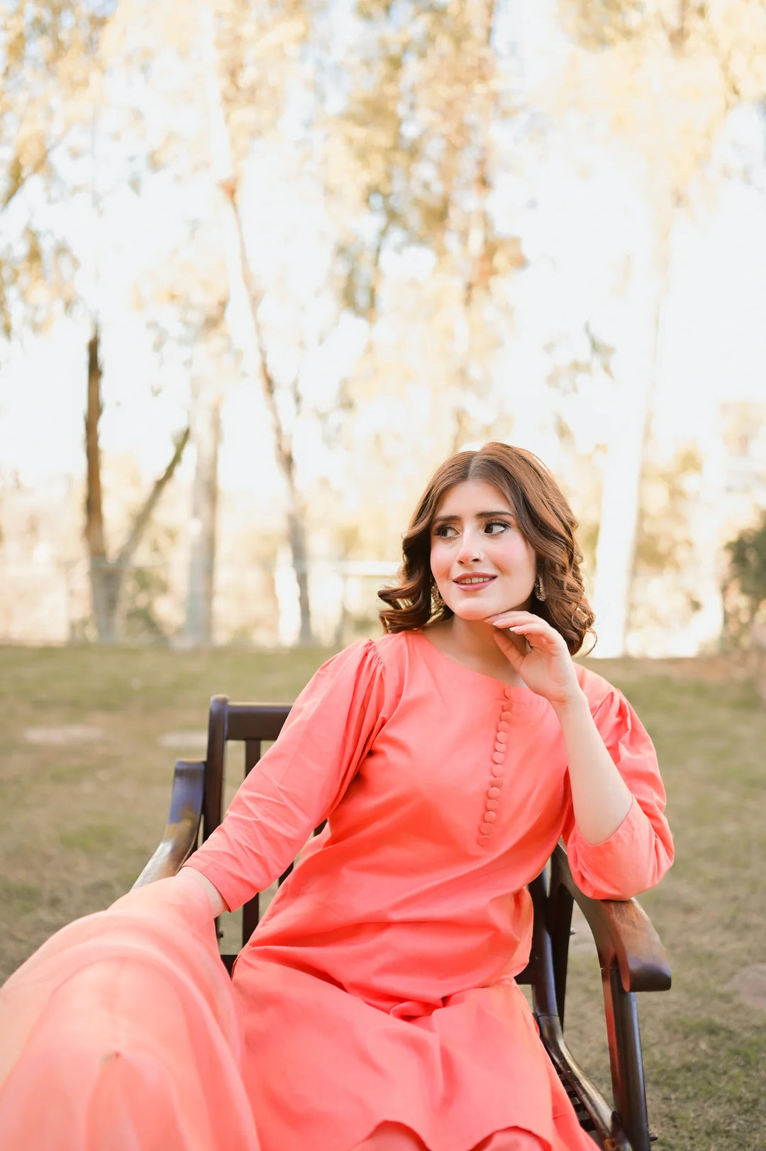 ATM26271 | Pakistani Designer's Hadiya - Farshi Shalwar Suit