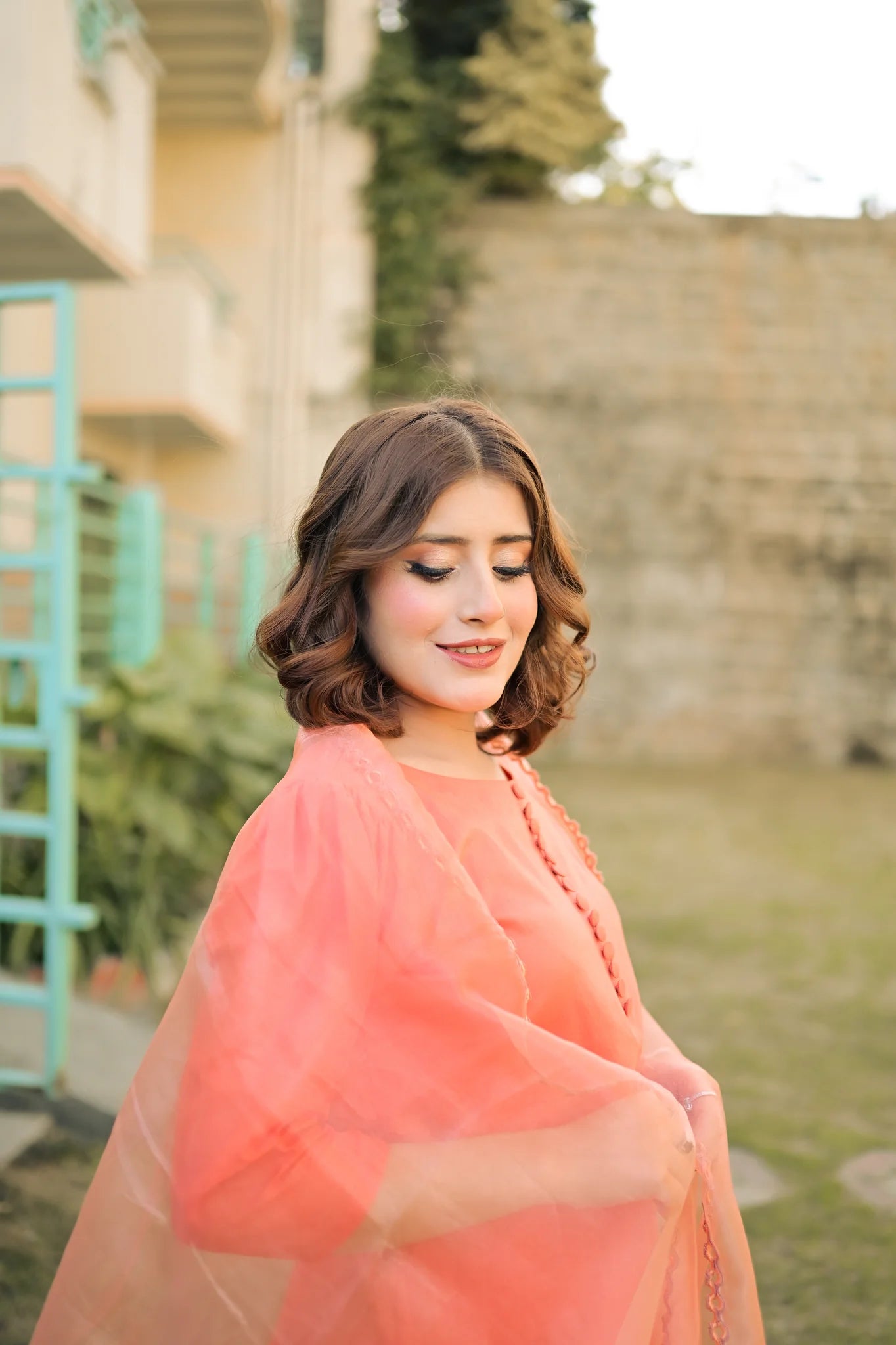 ATM26271 | Pakistani Designer's Hadiya - Farshi Shalwar Suit