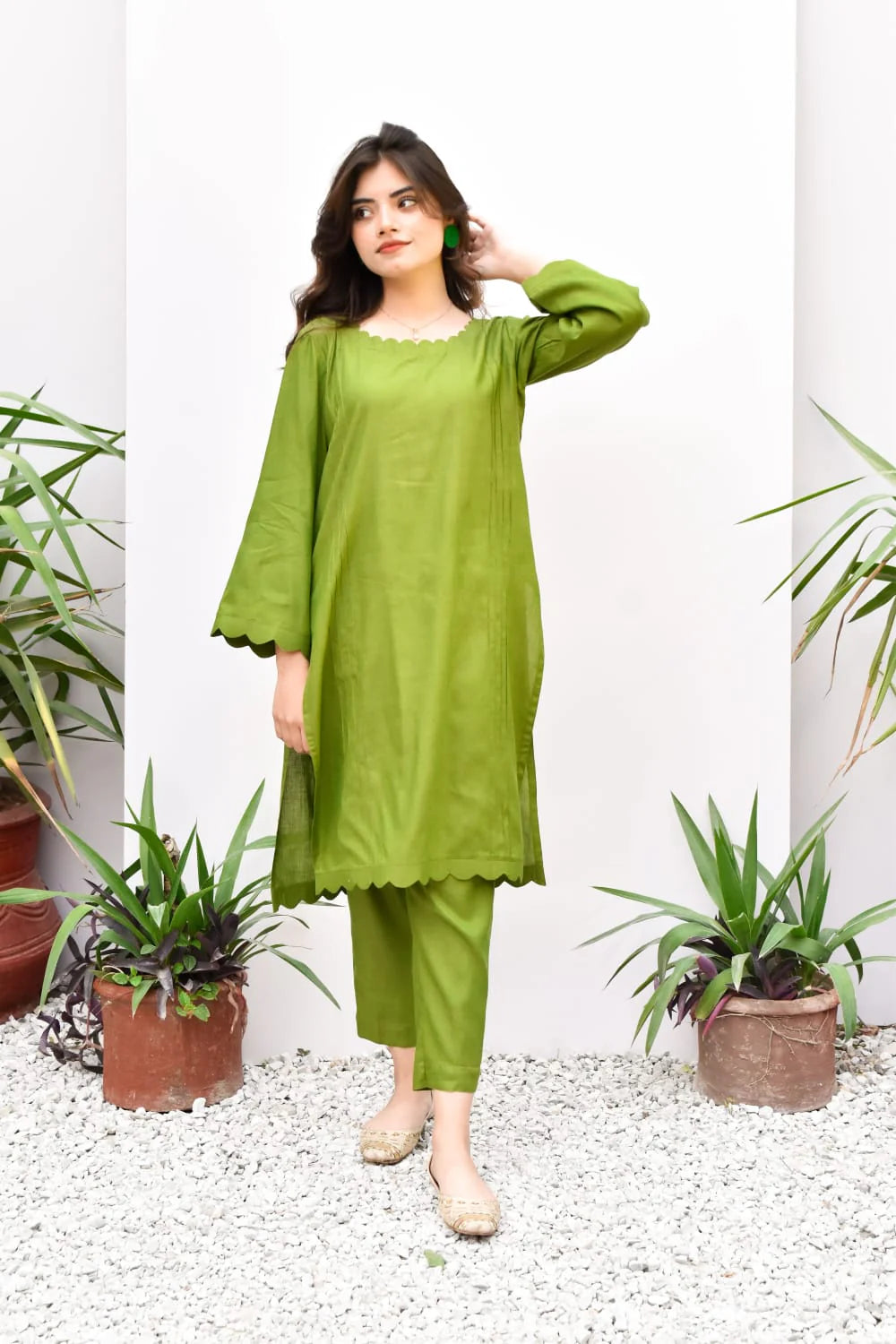 ATM26277 | Pakistani Designer's Bagh 2PC Readymade Suit