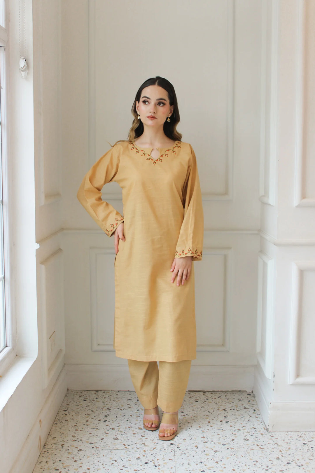 ATM26283 | Pakistani Designer's Zoha 2PC Hand Embroidered Readymade Suit
