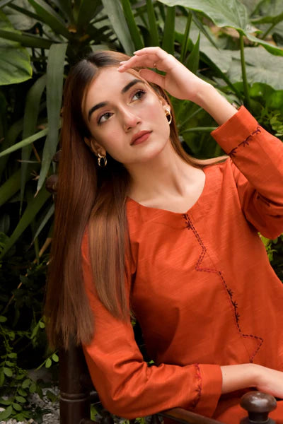 ATM26286 | Pakistani Designer's  2PC Embroidered Readymade Suit