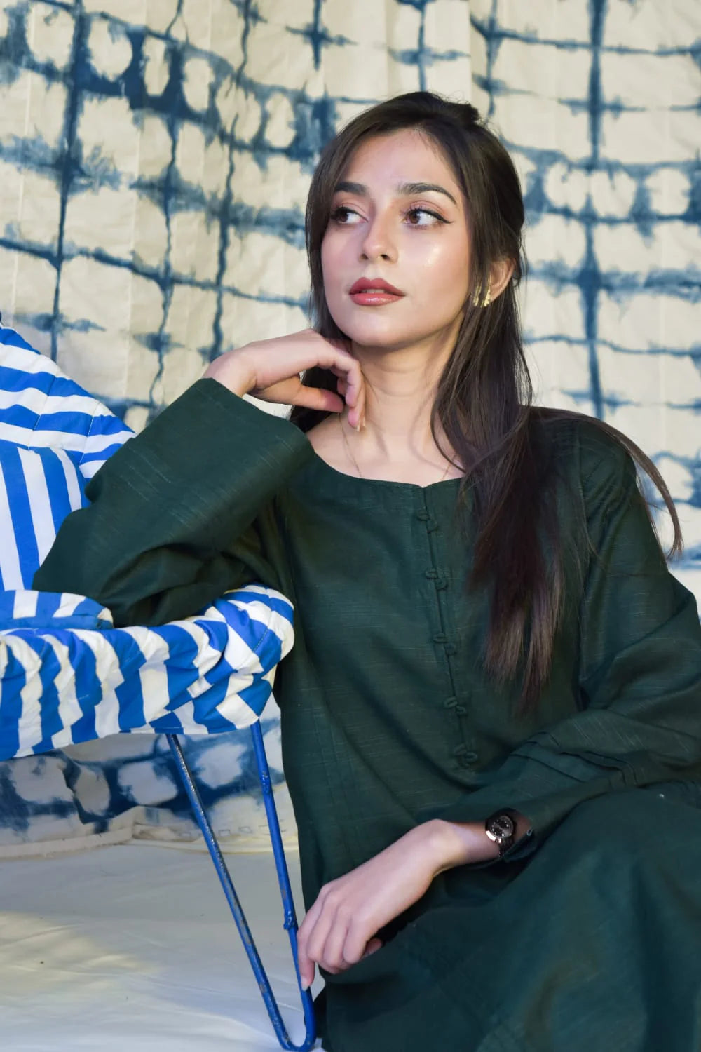 ATM26289 | Pakistani Designer's  Khaddar 2PC  Readymade Suit