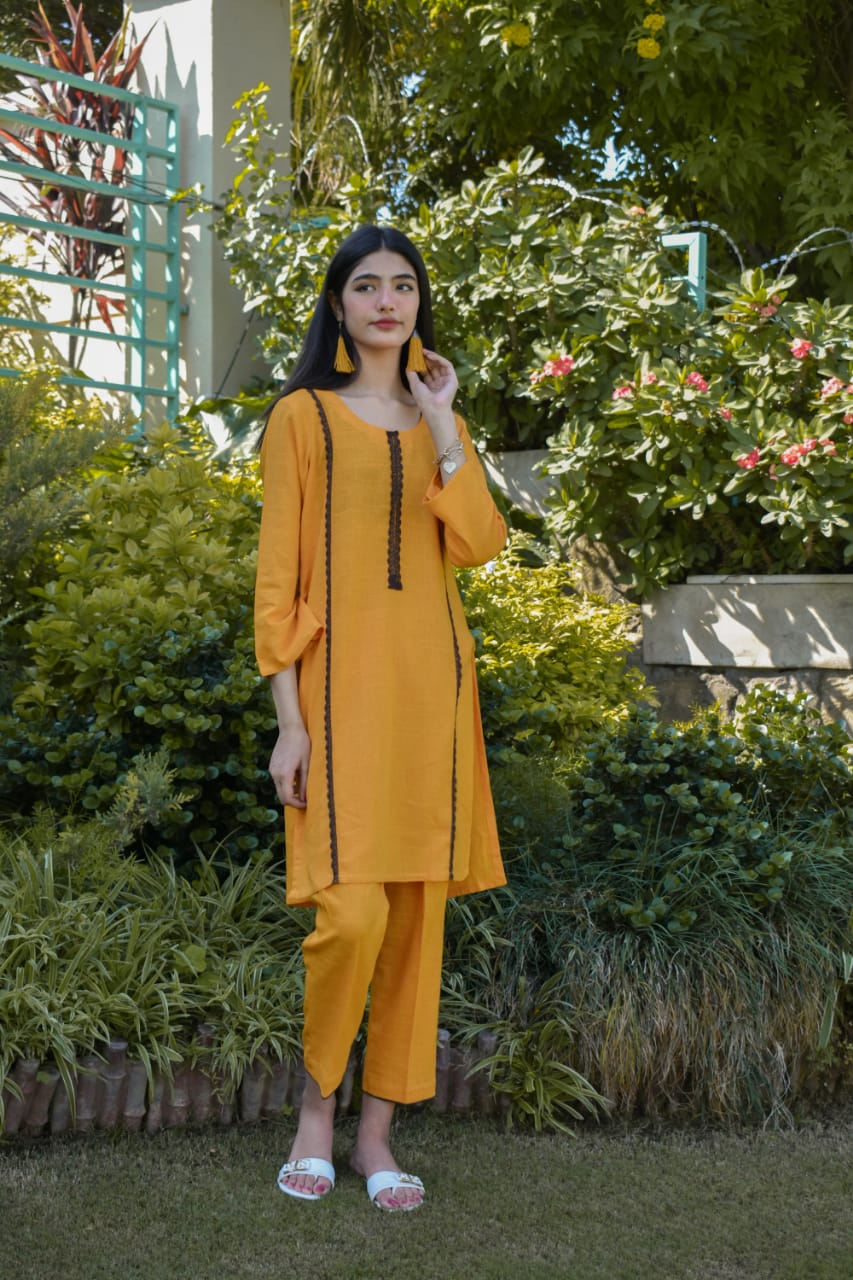 ATM26291 | Pakistani Designer's Khaddar 2PC Readymade Suit