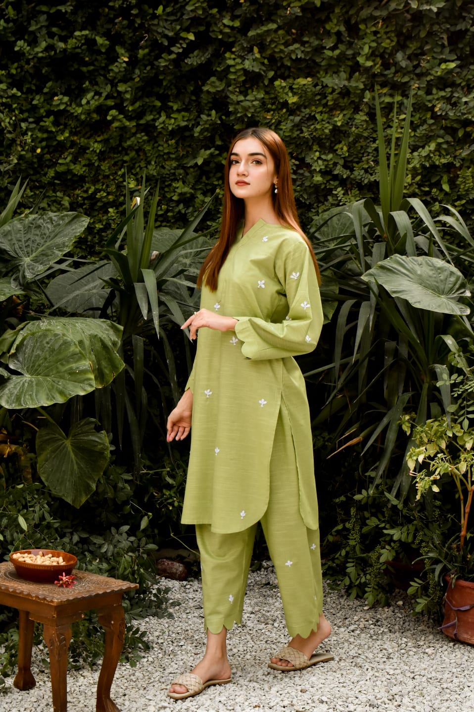 ATM26292 | Pakistani Designer's Khaddar 2PC Embroidered Readymade Suit
