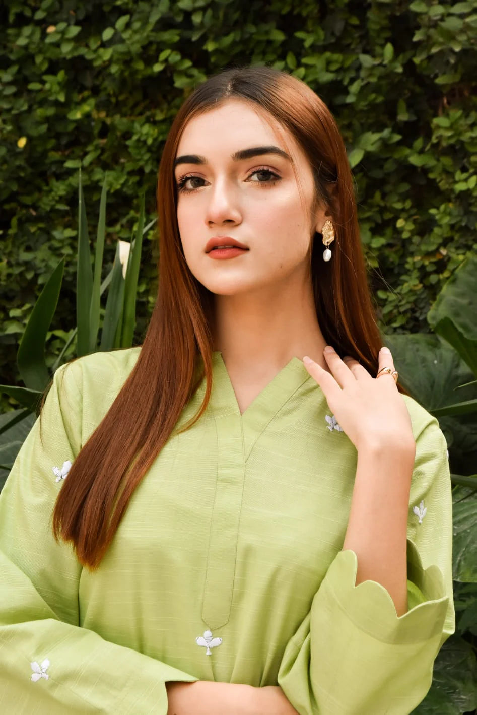 ATM26292 | Pakistani Designer's Khaddar 2PC Embroidered Readymade Suit