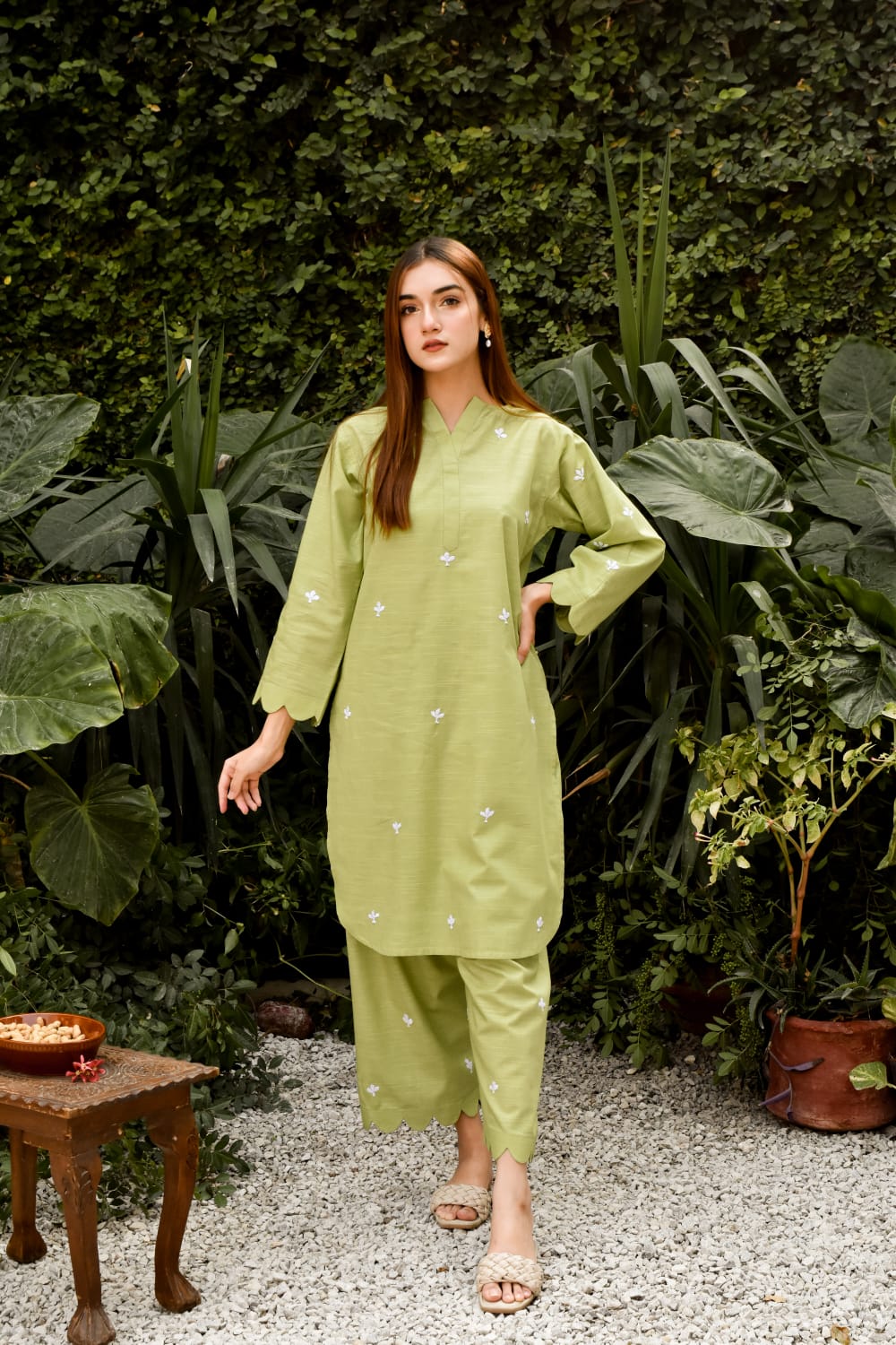 ATM26292 | Pakistani Designer's Khaddar 2PC Embroidered Readymade Suit