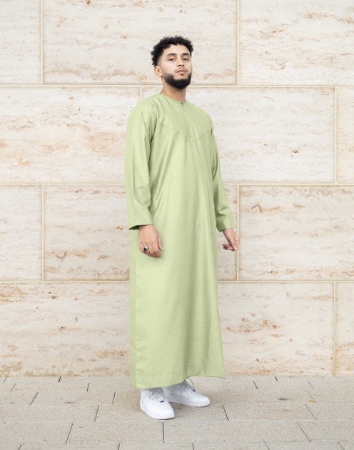 ATM26295 | Light Olive Emirati Thobe