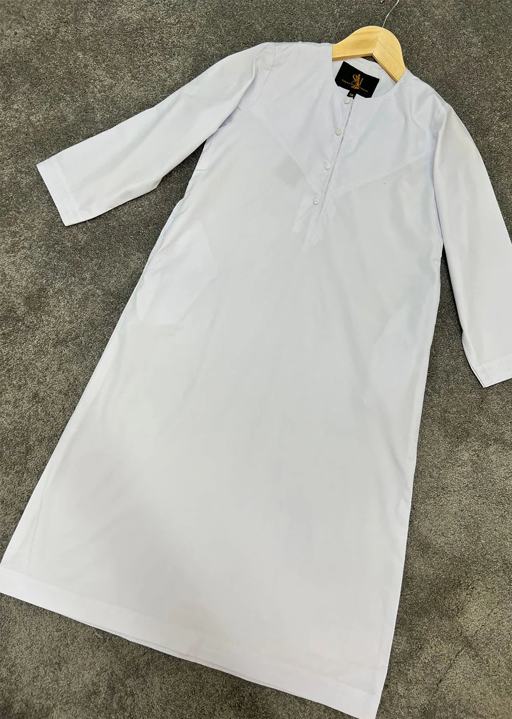 ATM26296 | Mens/Boys Omani Style White Thobe
