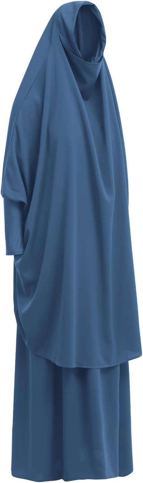 ATM26300 | Abayas for Women Muslim Chiffon Prayer Burqa Dress Burkas for Women Muslim Hijab Dress Full Length Islamic Veil Abaya Set