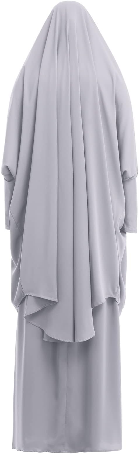 ATM26300 | Abayas for Women Muslim Chiffon Prayer Burqa Dress Burkas for Women Muslim Hijab Dress Full Length Islamic Veil Abaya Set