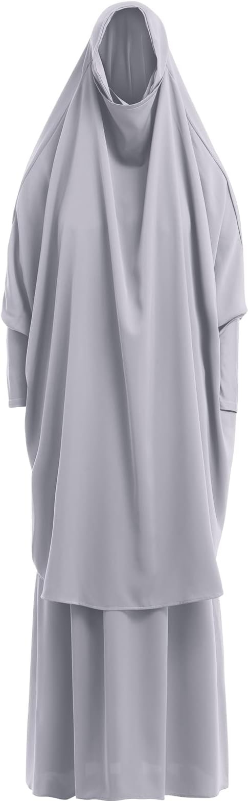 ATM26300 | Abayas for Women Muslim Chiffon Prayer Burqa Dress Burkas for Women Muslim Hijab Dress Full Length Islamic Veil Abaya Set