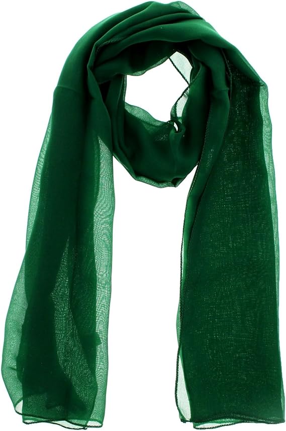 ATM26302 | WESTEND CHOICE Ladies Chiffon Scarves Women Plain Neck Scarf Soft Headwrap Girls Headscarf Sheer Wrap women's scarves & wraps 150x45 cm