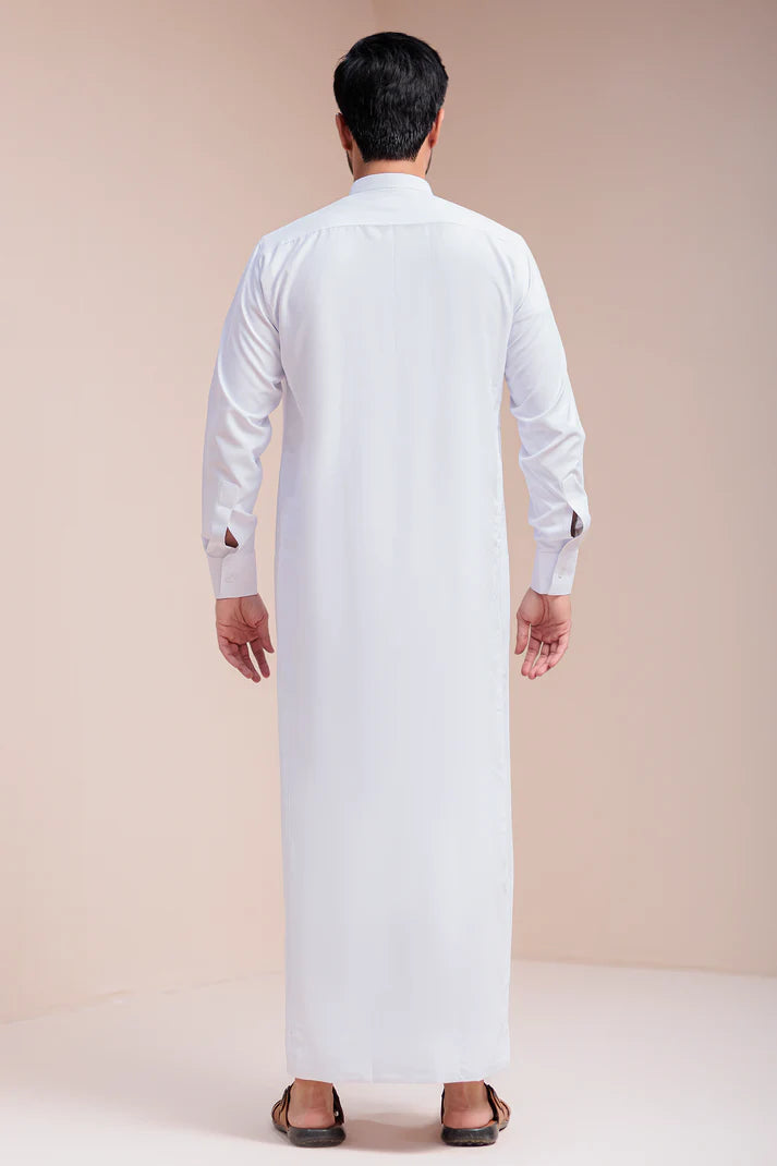 ATM26307 | Plain White Saudi Thobes