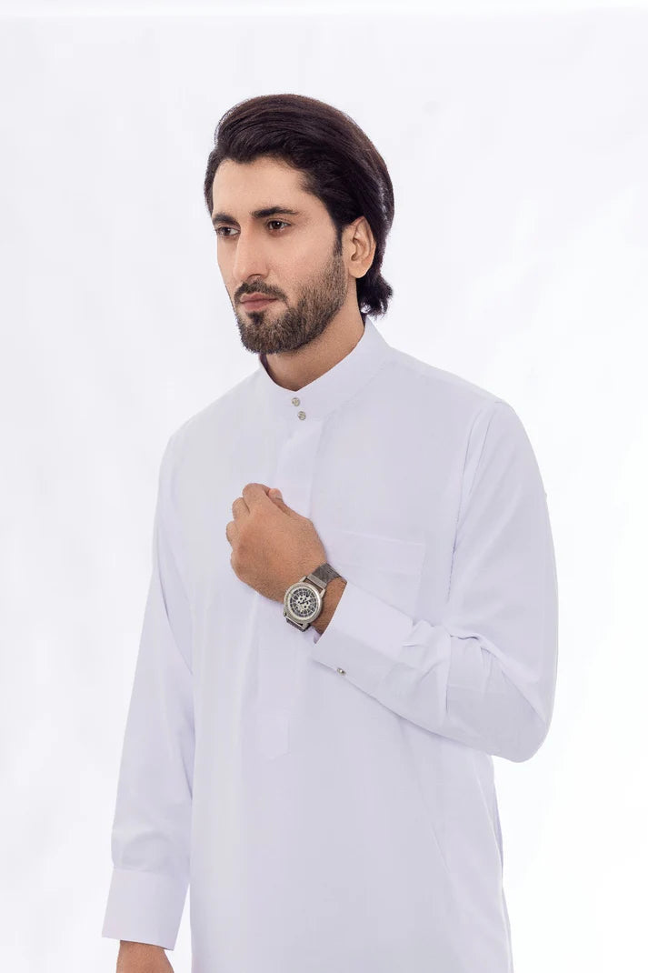ATM26308 | Plain White Saudi Thobes