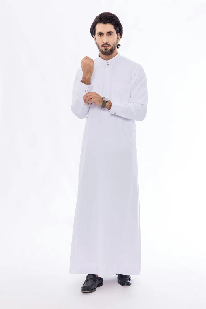 ATM26308 | Plain White Saudi Thobes