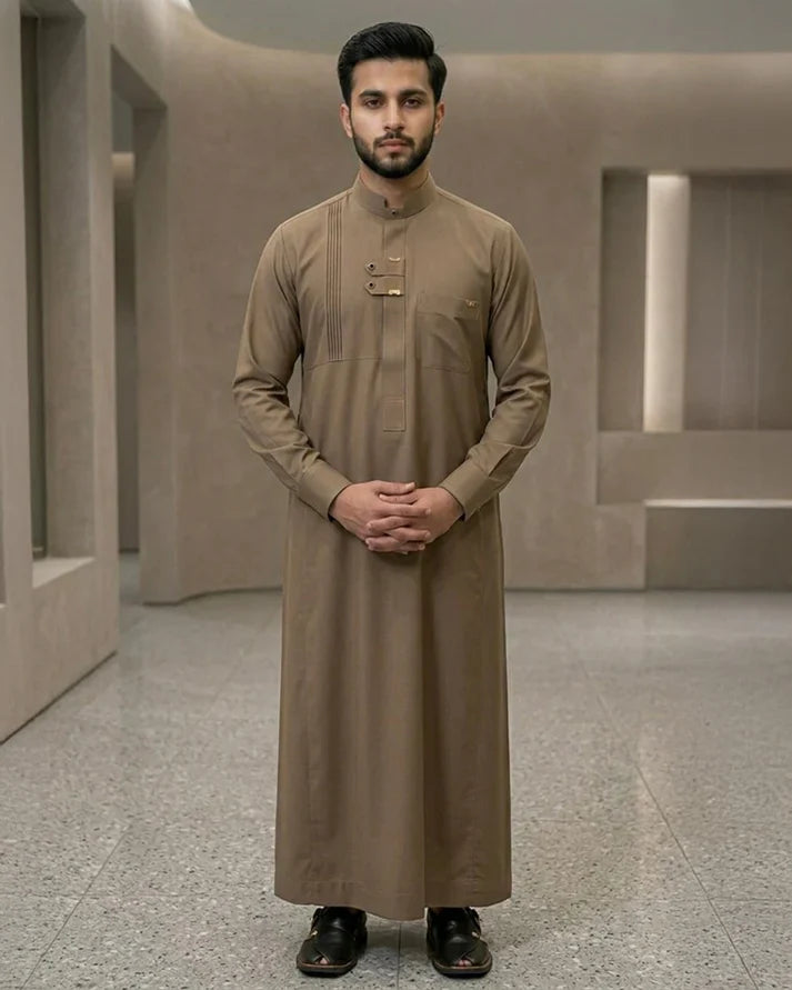 ATM26309 |  Premium Designer Brown Thobe