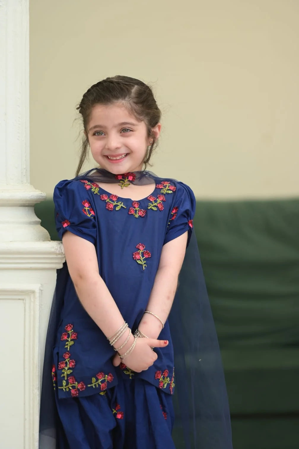ATM26323 | Designer's Readymade 3 Piece Suit for Girls