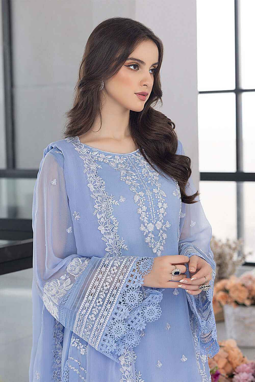 AZURE - 3PC EMBROIDERED LUXURY LAWN SUIT