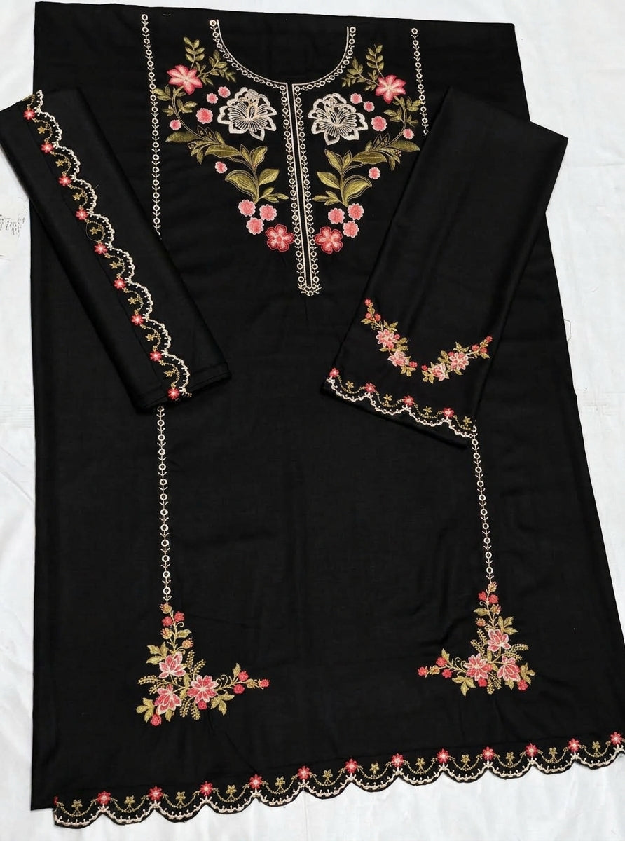 Dhanak 2-Piece Heavy Multi-Head Embroidered Suit – Winter Collection 2026