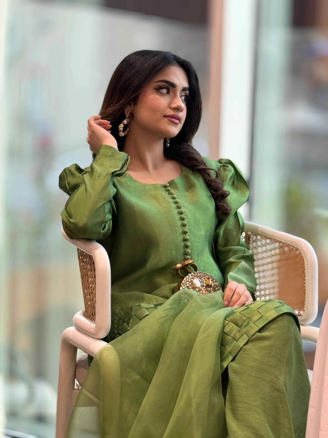 ATM25029 | Chatai Masterpiece in Moss Green
