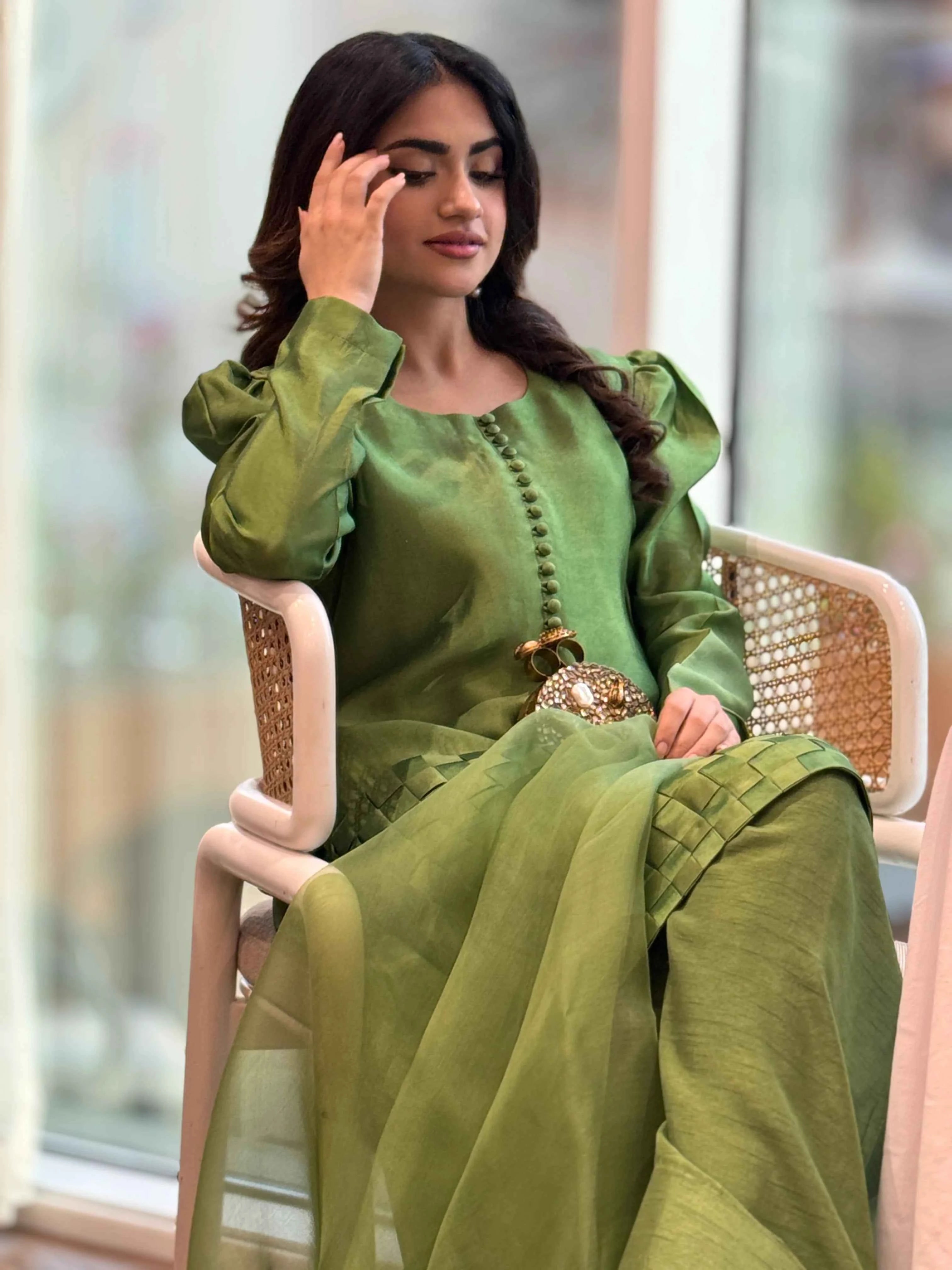 ATM25029 | Chatai Masterpiece in Moss Green