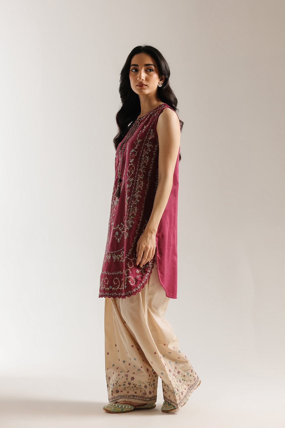 Maroon Dhanak 3-Piece Suit Full Heavy Multi-Head Embroidered with Digital Printed Woolen Shawl Unstitched — Winter Collection 2026