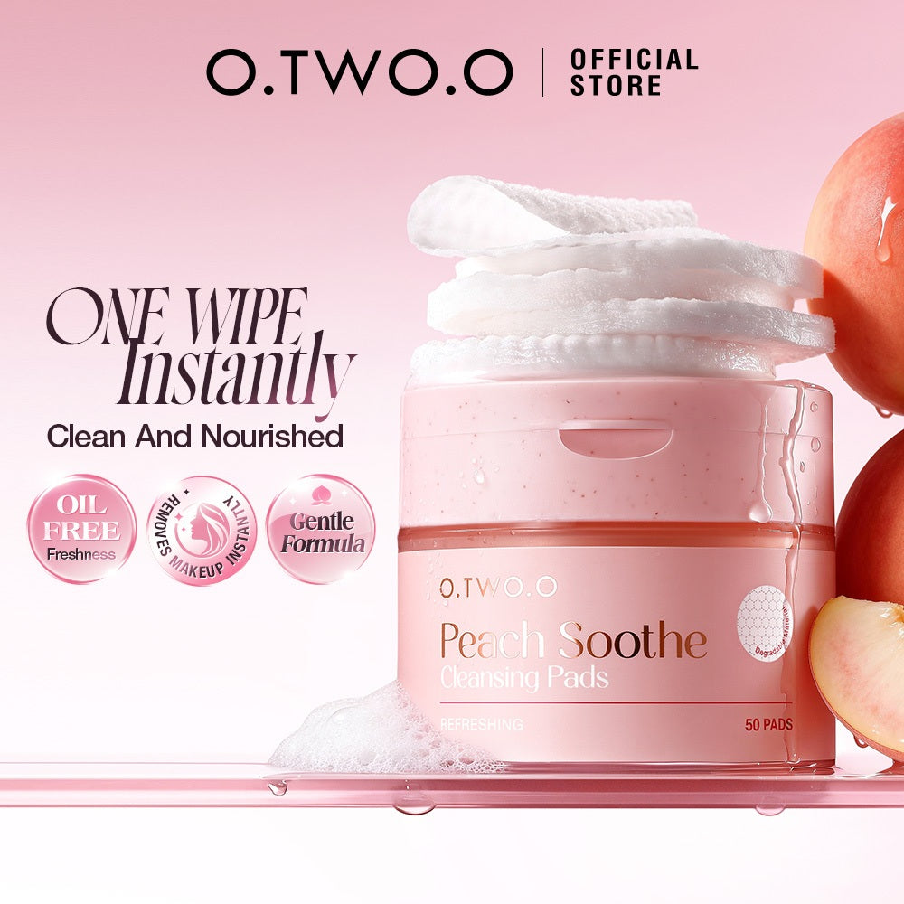 O.TWO.O Peach Soothe Cleansing Pads