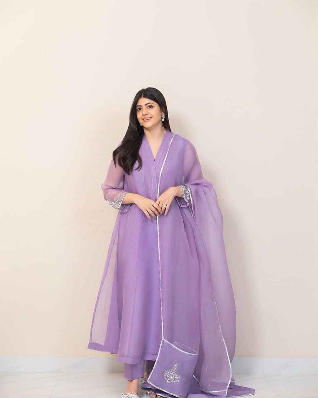 ATM26101 | Designer Organza 3 Piece Zuana Lilac