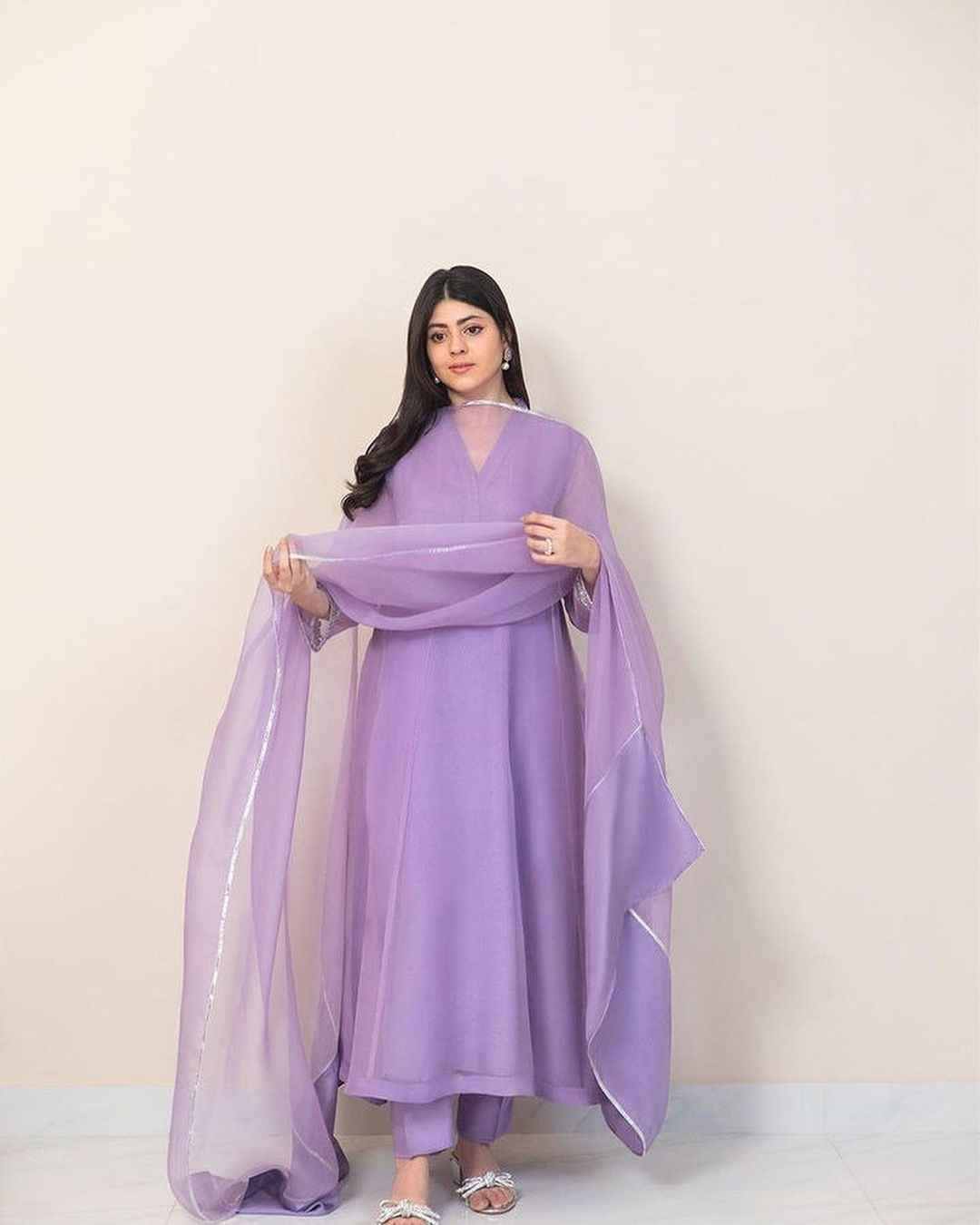 ATM26101 | Designer Organza 3 Piece Zuana Lilac