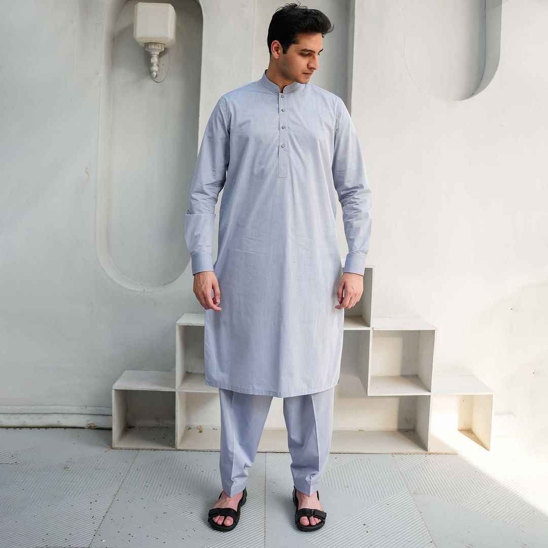 ATM26097 | Steel Grey Shalwar Kameez