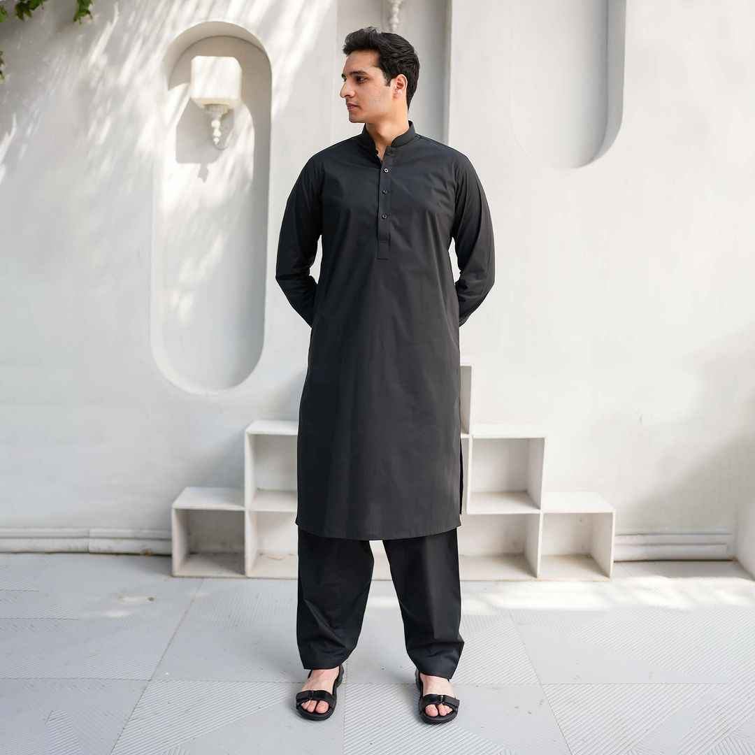 ATM26099 | Jet Black Shalwar Kameez