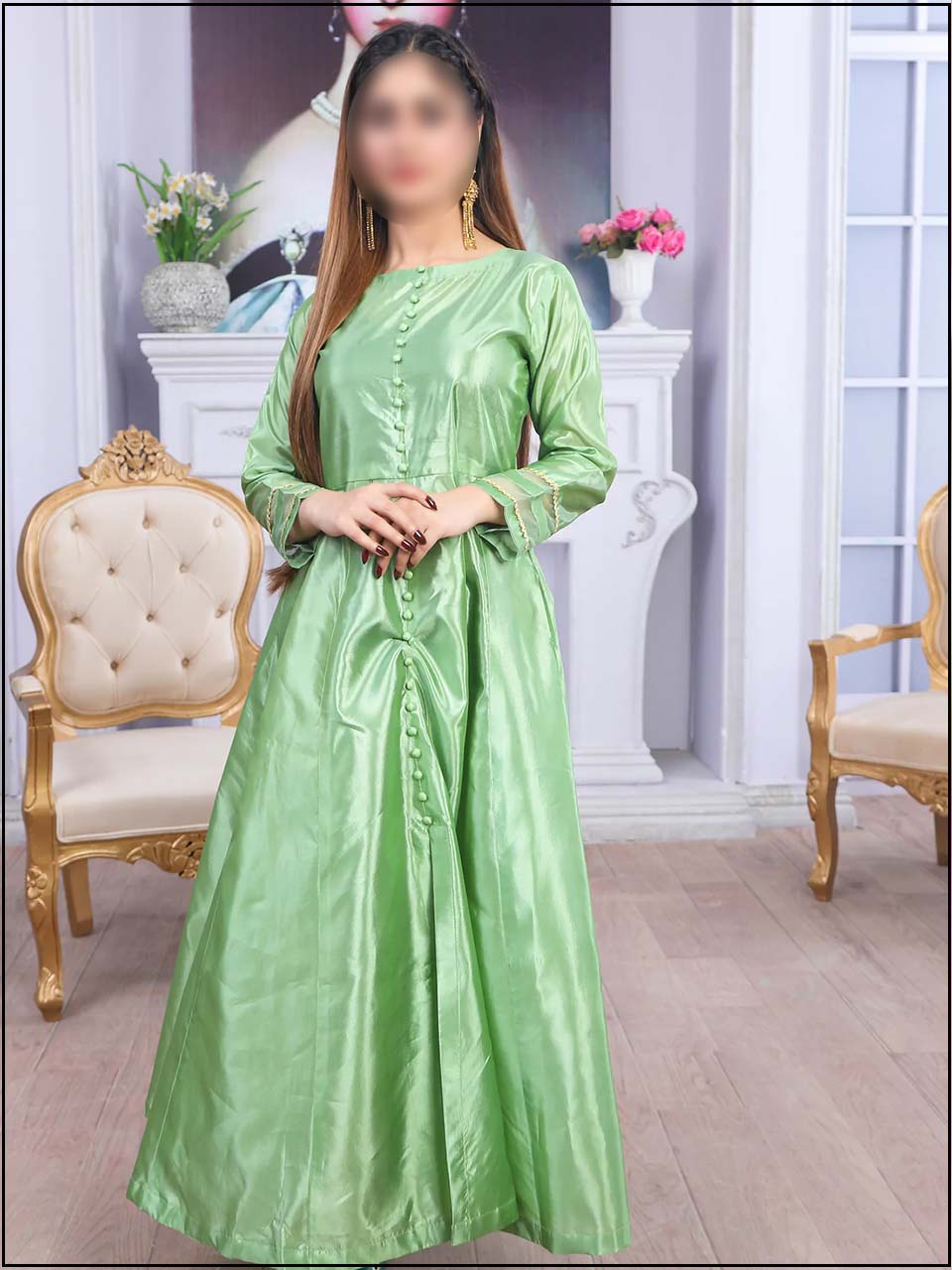 ATM2022098 | 2 Piece Silk Readymade Suit 098