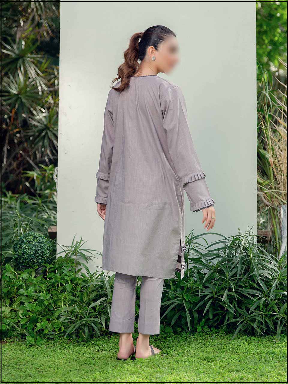 ATM2022114 | 2 Piece Slub Cotton Readymade Suit 114