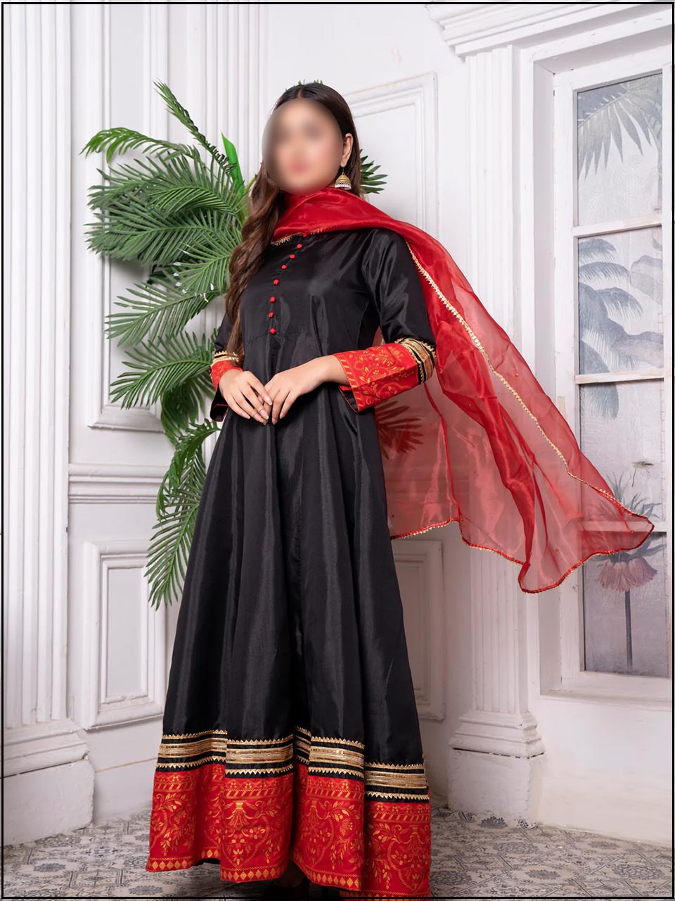 3 Piece Silk Readymade Suit 084